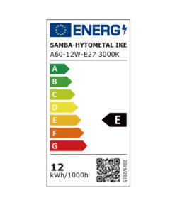 ΛΑΜΠΑ LED SMD Α60 12W E27 3000K 220-240V 1500lm/E UNIVERSE – 1-U004732