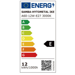 ΛΑΜΠΑ LED SMD Α60 12W E27 3000K 220-240V 1500lm/E UNIVERSE – 1-U004732