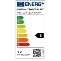 ΛΑΜΠΑ LED SMD Α60 12W E27 6500K 220-240V 1500lm/E UNIVERSE – 1-U004749