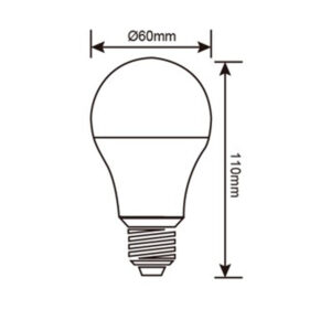 ΛΑΜΠΑ LED SMD Α60 15W E27 6500K 220-240V 1360lm UNIVERSE – 1-U004770