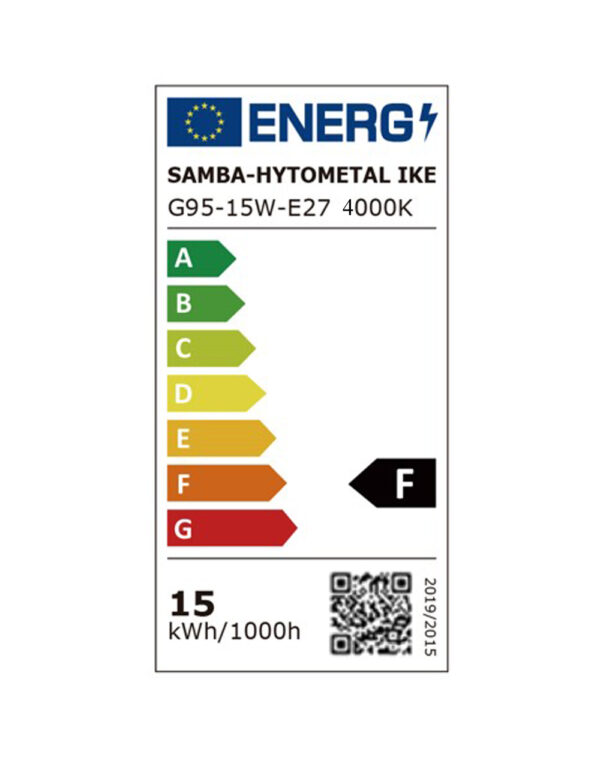 ΛΑΜΠΑ LED SMD G95 15W E27 4000K 220-240V 1360lm UNIVERSE – 1-U004794