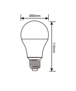 ΛΑΜΠΑ LED SMD Α60 12W E27 4000K 220-240V 1090lm UNIVERSE – 1-U005180