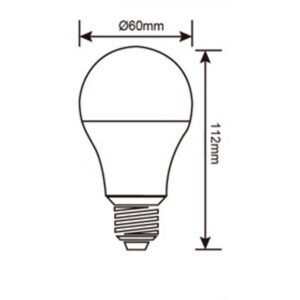 ΛΑΜΠΑ LED SMD Α60 10W E27 3000K 12-24-42VAC/DC 880lm/F UNIVERSE – 1-U005197
