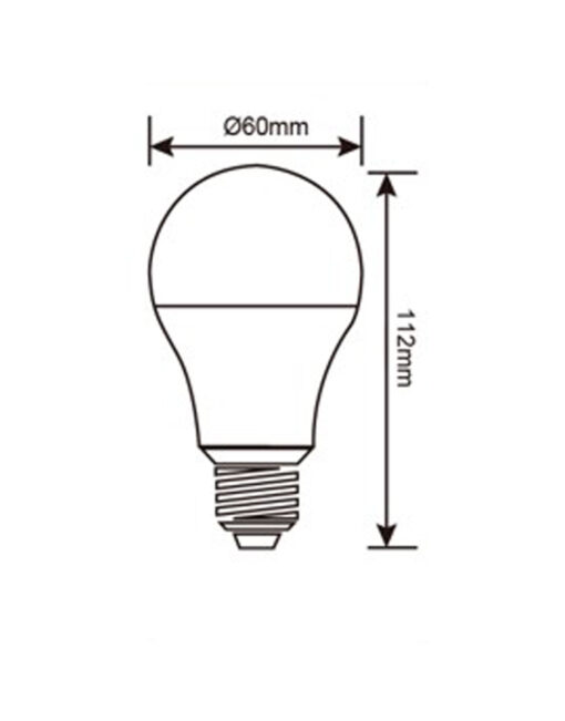 ΛΑΜΠΑ LED SMD Α60 10W E27 4000K 12-24-42VAC/DC 880lm/F UNIVERSE – 1-U005203