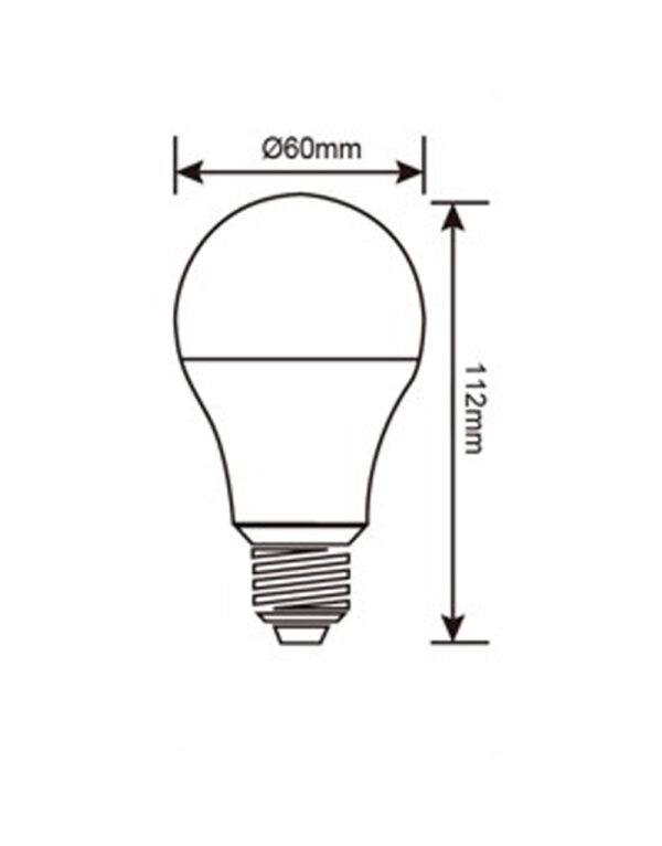 ΛΑΜΠΑ LED SMD Α60 10W E27 4000K 12-24-42VAC/DC 880lm/F UNIVERSE – 1-U005203