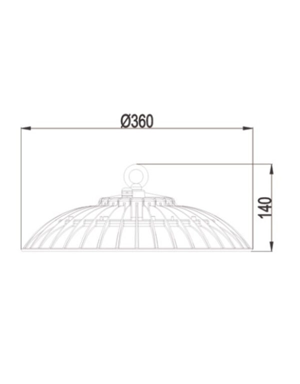ΚΑΜΠΑΝΑ LED SMD PROFESSIONAL 150W 5000K 100-240V 18000lm 120° IP65 ΓΚΡΙ UNIVERSE – 1-U005234