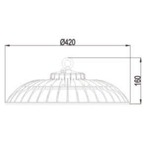 ΚΑΜΠΑΝΑ LED SMD PROFESSIONAL 250W 5000K 100-240V 30000lm 120° IP65 ΓΚΡΙ UNIVERSE – 1-U005241