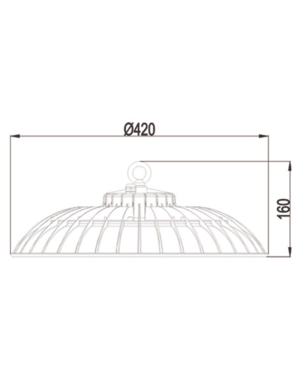 ΚΑΜΠΑΝΑ LED SMD PROFESSIONAL 250W 5000K 100-240V 30000lm 120° IP65 ΓΚΡΙ UNIVERSE – 1-U005241