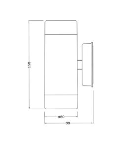 ΦΩΤΙΣΤΙΚΟ ΑΠΛΙΚΑ UP/DOWN 90X128mm 2XMR16/GU10 MAX7W IP44 ΠΛΑΣΤΙΚΟ ΛΕΥΚΟ SEASIDE UNIVERSE – 1-U005708