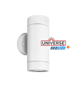 ΦΩΤΙΣΤΙΚΟ ΑΠΛΙΚΑ UP/DOWN 90X128mm 2XMR16/GU10 MAX7W IP44 ΠΛΑΣΤΙΚΟ ΛΕΥΚΟ SEASIDE UNIVERSE – 1-U005708