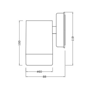 ΦΩΤΙΣΤΙΚΟ ΑΠΛΙΚΑ DOWN 90X100mm 1XMR16/GU10 MAX7W IP44 ΠΛΑΣΤΙΚΟ ΛΕΥΚΟ SEASIDE UNIVERSE – 1-U005715