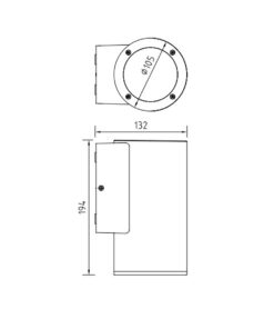 ΦΩΤΙΣΤΙΚΟ ΑΠΛΙΚΑ DOWN 132X194mm 1XR63/E27 MAX10W IP54 ΠΛΑΣΤΙΚΟ ΛΕΥΚΟ SEASIDE UNIVERSE – 1-U005722