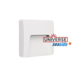 ΦΩΤΙΣΤΙΚΟ ΑΠΛΙΚΑ LED SLIM 120Χ120Χ32mm 3W 3000K 100lm IP65 ΠΛΑΣΤΙΚΟ ΛΕΥΚΟ SEASIDE UNIVERSE – 1-U005753