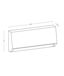 ΦΩΤΙΣΤΙΚΟ ΑΠΛΙΚΑ LED SLIM 70X160X33mm 3W 3000K 100lm ΙΡ65 ΠΛΑΣΤΙΚΟ ΛΕΥΚΟ SEASIDE UNIVERSE – 1-U005760