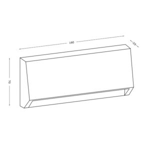 ΦΩΤΙΣΤΙΚΟ ΑΠΛΙΚΑ LED SLIM 70X160X33mm 3W 3000K 100lm ΙΡ65 ΠΛΑΣΤΙΚΟ ΛΕΥΚΟ SEASIDE UNIVERSE – 1-U005760
