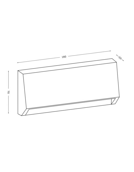 ΦΩΤΙΣΤΙΚΟ ΑΠΛΙΚΑ LED SLIM 70X160X33mm 3W 3000K 100lm ΙΡ65 ΠΛΑΣΤΙΚΟ ΛΕΥΚΟ SEASIDE UNIVERSE – 1-U005760