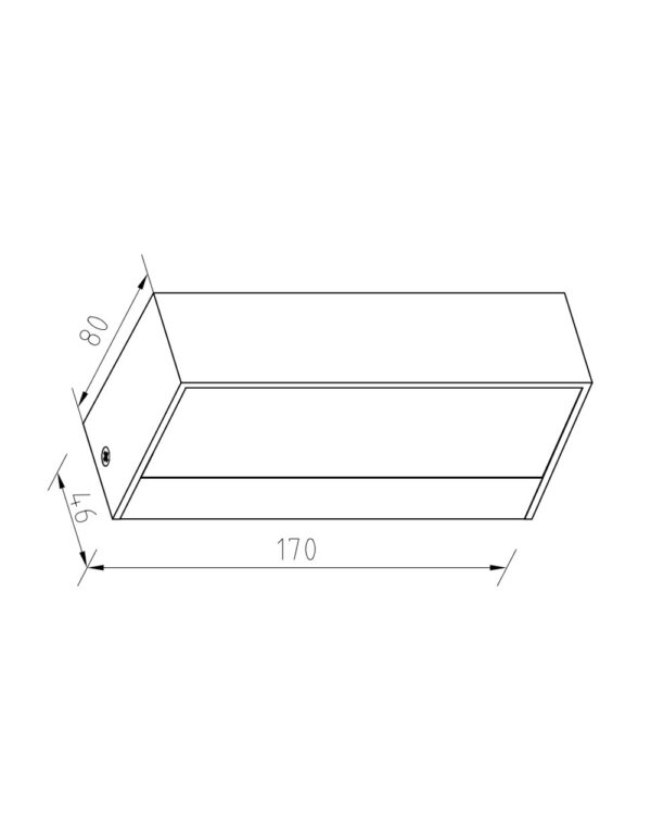 ΦΩΤΙΣΤΙΚΟ ΑΠΛΙΚΑ UP/DOWN LED 170X80X46mm 8W 3000K 500lm IP65 ΠΛΑΣΤΙΚΟ ΛΕΥΚΟ SEASIDE UNIVERSE – 1-U005777