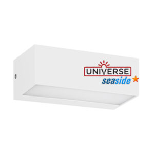 ΦΩΤΙΣΤΙΚΟ ΑΠΛΙΚΑ UP/DOWN LED 230X101X90mm 12W 3000K 700lm IP65 ΠΛΑΣΤΙΚΟ ΛΕΥΚΟ SEASIDE UNIVERSE – 1-U005784