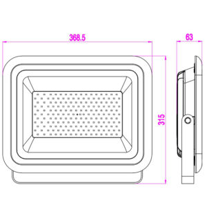 ΠΡΟΒΟΛΕΑΣ LED SMD DOB 150W 5000K 220-240V 13500lm 120° IP65 ΑΝΘΡΑΚΙ UNIVERSE – 1-U006262