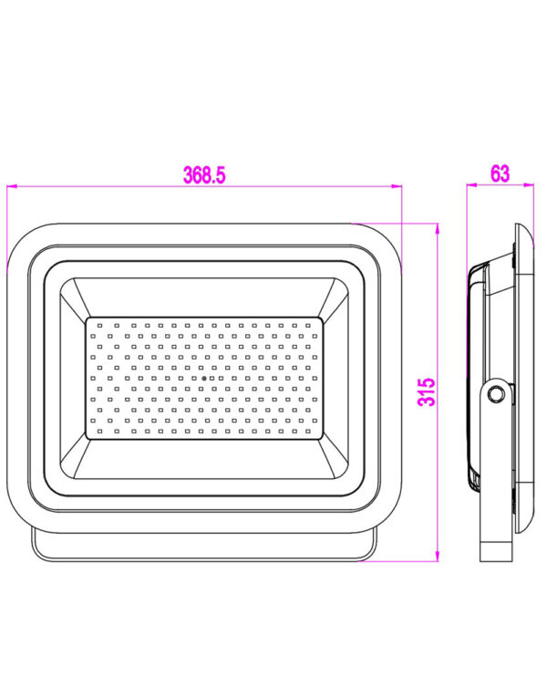 ΠΡΟΒΟΛΕΑΣ LED SMD DOB 150W 5000K 220-240V 13500lm 120° IP65 ΑΝΘΡΑΚΙ UNIVERSE – 1-U006262