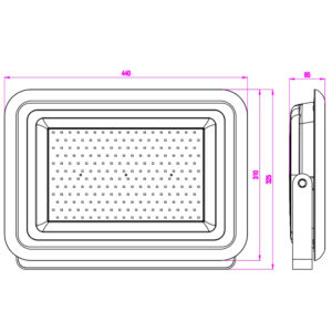 ΠΡΟΒΟΛΕΑΣ LED SMD DOB 200W 5000K 220-240V 18000lm 120° IP65 ΑΝΘΡΑΚΙ UNIVERSE – 1-U006279