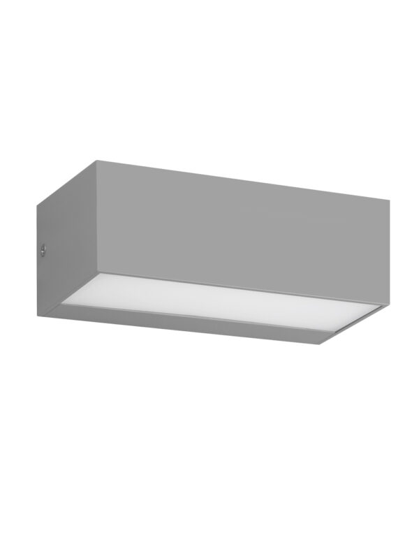 ΦΩΤΙΣΤΙΚΟ ΑΠΛΙΚΑ UP/DOWN LED 230X101X90mm 12W 3000K 700lm IP65 ΠΛΑΣΤΙΚΟ ΓΚΡΙ SEASIDE UNIVERSE – 1-U006323