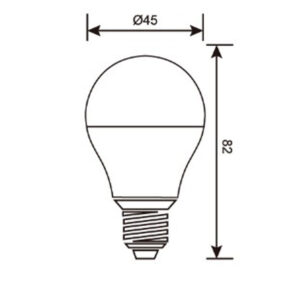 ΛΑΜΠΑ LED SMD ΣΦΑΙΡΑΚΙ G45 7W E27 4000K 220-240V 600lm/F UNIVERSE – 1-U006590