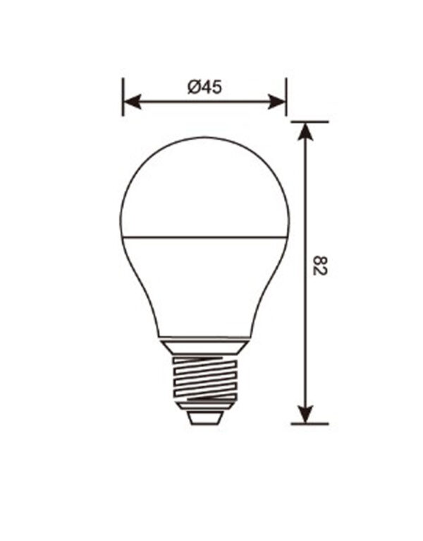 ΛΑΜΠΑ LED SMD ΣΦΑΙΡΑΚΙ G45 7W E27 4000K 220-240V 600lm/F UNIVERSE – 1-U006590