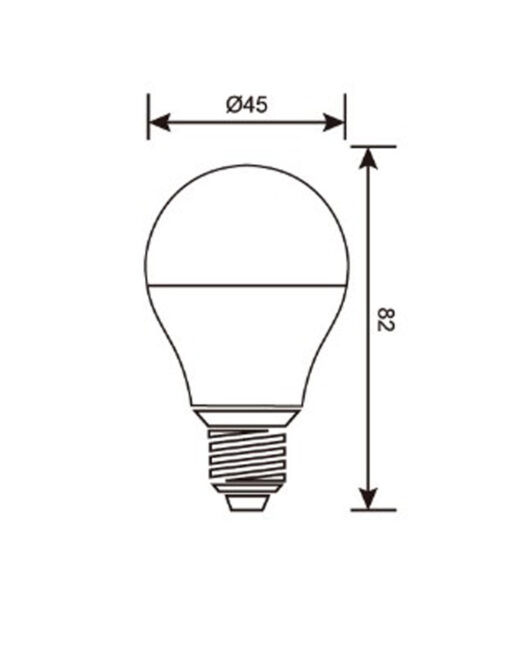 ΛΑΜΠΑ LED SMD ΣΦΑΙΡΑΚΙ G45 7W E27 6500K 220-240V 640lm UNIVERSE – 1-U006606