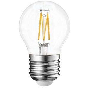 ΛΑΜΠΑ LED CROSS FILAMENT ΔΙΑΦΑΝΗ G45 4W E27 2700K 220-240V 470lm 360° UNIVERSE – 1-U007122