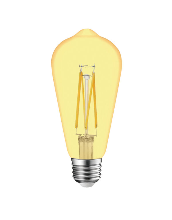 ΛΑΜΠΑ LED CROSS FILAMENT ΜΕΛΙ ST64 7W E27 2200K 220-240V 806lm 360° DIMMABLE UNIVRSE – 1-U007207