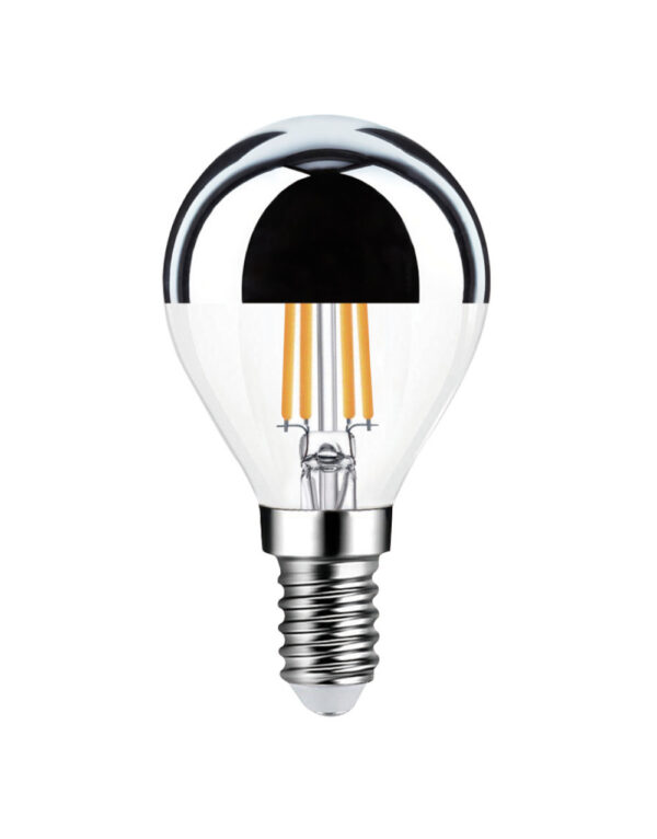 ΛΑΜΠΑ LED CROSS FILAMENT ΑΝΕΣΤΡΑΜΜΕΝΟΥ ΚΑΘΡΕΠΤΟΥ G45 4W Ε14 2700K 220-240V 470lm 360° DIMMABLE UNIVERSE – 1-U007221