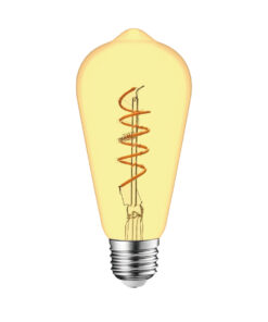 ΛΑΜΠΑ LED SPIRAL FILAMENT ΜΕΛΙ ST64 4W E27 2200K 220-240V 300lm 360° DIMMABLE UNIVRSE – 1-U007238