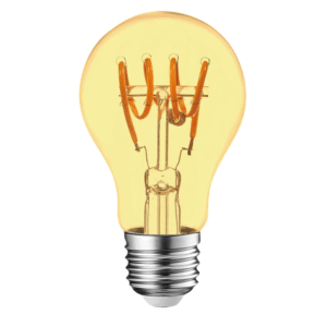 ΛΑΜΠΑ LED QUAD FILAMENT ΜΕΛΙ Α60 4W E27 2200K 220-240V 300lm 360° DIMMABLE UNIVRSE – 1-U007276