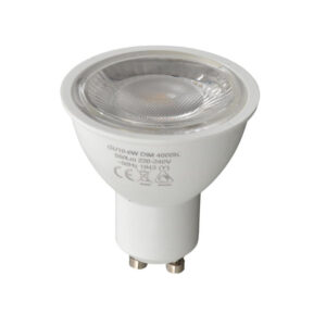 ΛΑΜΠΑ LED SMD MR16 GU10 6W 4000K 220-240V 550lm  38° DIMMABLE UNIVERSE – 1-U007450