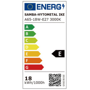 ΛΑΜΠΑ LED SMD Α65 18W E27 3000K 220-240V 2000lm/E UNIVERSE – 1-U007467