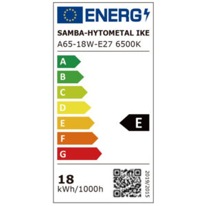 ΛΑΜΠΑ LED SMD Α65 18W E27 6500K 220-240V 2000lm/E UNIVERSE – 1-U007481
