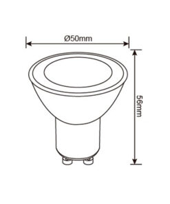 ΛΑΜΠΑ LED SMD MR16 GU10 5W 4000K 220-240V 100° 460lm UNIVERSE – 1-U007580