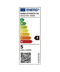ΛΑΜΠΑ LED SMD MR16 GU10 5W 4000K 220-240V 100° 460lm UNIVERSE – 1-U007580