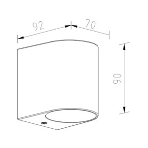 ΦΩΤΙΣΤΙΚΟ ΑΠΛΙΚΑ DOWN 90X70X80mm 1XMR16/GU10 MAX5W IP44 ΠΛΑΣΤΙΚΟ ΛΕΥΚΟ SEASIDE UNIVERSE – 1-U007795