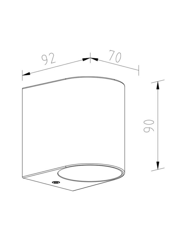 ΦΩΤΙΣΤΙΚΟ ΑΠΛΙΚΑ DOWN 90X70X80mm 1XMR16/GU10 MAX5W IP44 ΠΛΑΣΤΙΚΟ ΛΕΥΚΟ SEASIDE UNIVERSE – 1-U007795