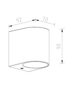 ΦΩΤΙΣΤΙΚΟ ΑΠΛΙΚΑ DOWN 90X70X80mm 1XMR16/GU10 MAX5W IP44 ΠΛΑΣΤΙΚΟ ΜΑΥΡΟ SEASIDE UNIVERSE – 1-U007801