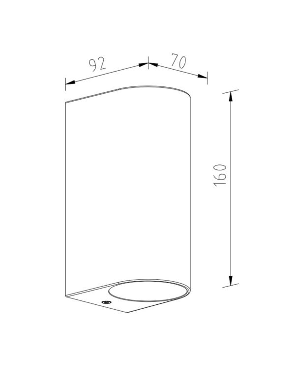 ΦΩΤΙΣΤΙΚΟ ΑΠΛΙΚΑ UP/DOWN 90X70X150mm 2XMR16/GU10 MAX5W IP44 ΠΛΑΣΤΙΚΟ ΜΑΥΡΟ SEASIDE UNIVERSE – 1-U007825