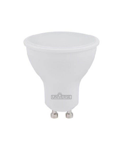 ΛΑΜΠΑ LED SMD MR16 GU10 7W 6500K 220-240V 100° 500lm UNIVERSE – 1-U008181