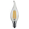 ΛΑΜΠΑ LED CROSS FILAMENT ΔΙΑΦΑΝΗ C35 ΜΕ ΜΥΤΗ 6W Ε14 2700K 220-240V 660lm  360° DIMMABLE UNIVERSE – 1-U008372