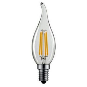 ΛΑΜΠΑ LED CROSS FILAMENT ΔΙΑΦΑΝΗ C35 ΜΕ ΜΥΤΗ 6W Ε14 2700K 220-240V 660lm  360° DIMMABLE UNIVERSE – 1-U008372