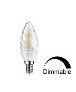 ΛΑΜΠΑ LED CROSS FILAMENT ΔΙΑΦΑΝΗ C35 ΚΟΥΚΟΥΝΑΡΙ 6W Ε14 2700K 220-240V 660lm 360° DIMMABLE UNIVERSE – 1-U008389