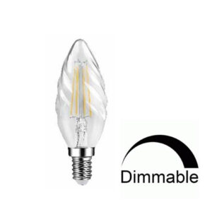 ΛΑΜΠΑ LED CROSS FILAMENT ΔΙΑΦΑΝΗ C35 ΚΟΥΚΟΥΝΑΡΙ 6W Ε14 2700K 220-240V 660lm  360° DIMMABLE UNIVERSE – 1-U008389
