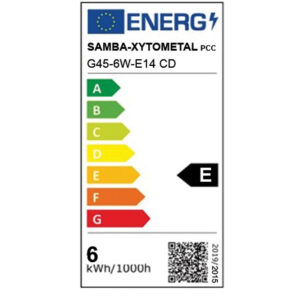 ΛΑΜΠΑ LED CROSS FILAMENT ΔΙΑΦΑΝΗ G45 6W Ε14 2700K 220-240V 660lm/Ε  360° DIMMABLE UNIVERSE – 1-U008396