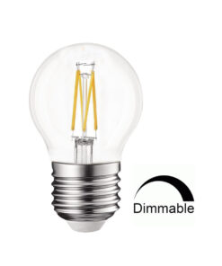 ΛΑΜΠΑ LED CROSS FILAMENT ΔΙΑΦΑΝΗ G45 6W E27 2700K 220-240V 660lm/E 360° DIMMABLE UNIVERSE – 1-U008402